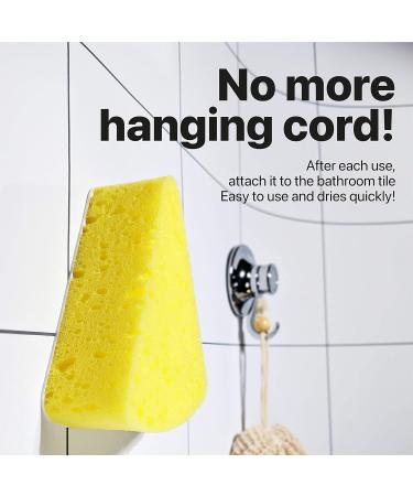 Cheese Bath Sponge Family Pack - Self Adhesive Gentle Foam Shower Sponges - 12g/PCS - Body Wash for Men and Women - Shower Loofah - 4 Pack - Buy Online on GoSupps.com