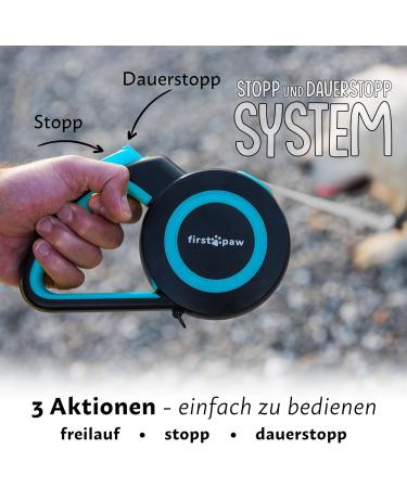 Buy FIRSTPAW 5m Dog Leash for Small & Medium Dogs - Reflective Ergonomic Handle Durable Up to 50kg - Buy Online on GoSupps.com