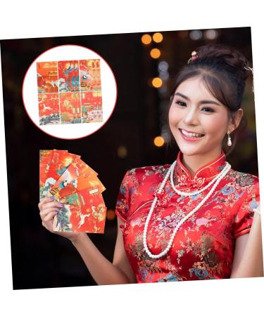 ABOOFAN 60 Pcs Trendy Red Envelope Chinese Red Packets Red Envelopes Chinese Lucky Money Envelopes Chinese Red Envelope Chinese Festival Red Envelopes Paper Lunar Calendar Thousand Yuan - Buy Online on GoSupps.com