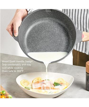 Nonstick Frying Pan Deep Frying Pan Skillet with Lids Aluminum Alloy Skillet Pan with Scalding Proof Handle Fry Skillet Set for Induction Cooker Gas Stove Dishwasher Safe Frying pan ( Size : 28CM ) - Buy Online on GoSupps.com