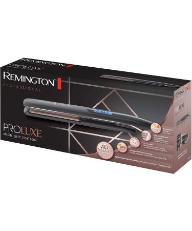 Remington Proluxe Ceramic Hair Straighteners - Midnight Black S9100B with Pro+ Low Temperature Setting and Luxury Storage Pouch - Buy Online on GoSupps.com