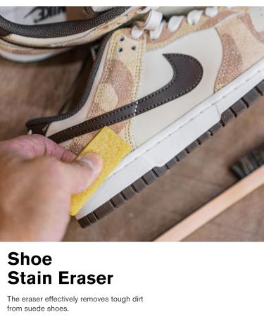 Jason Markk Suede Cleaning Kit - Horsehair Bristle Brush - Shoe Stain Eraser - Suede and Nubuck Cleaner - Dry Cleans Fabric and Dirty Midsoles - Effectively Removes Stubborn Dirt from Footwear - Buy Online on GoSupps.com