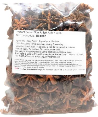 Herbal Cure - Illicium verum Chinese Star Anise Ba Jiao 200g- Natural Vegan Spice - Product of China - Buy Online on GoSupps.com