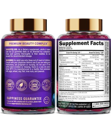 NUTRAHARMONY Biotin Collagen Keratin Capsules & Gummies - Buy Online on GoSupps.com