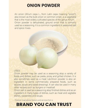 Premium Quality 100% Natural Ground Onion Powder (1KG) - No Additives - Buy Online on GoSupps.com