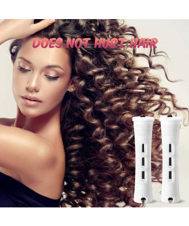 60 Permanent Hair Rods - Non-Slip Cold Wave Curlers Short Plastic Hair Rolls with Rubber Bands - 0.63 Inches (Pack of 60) - Buy Online on GoSupps.com