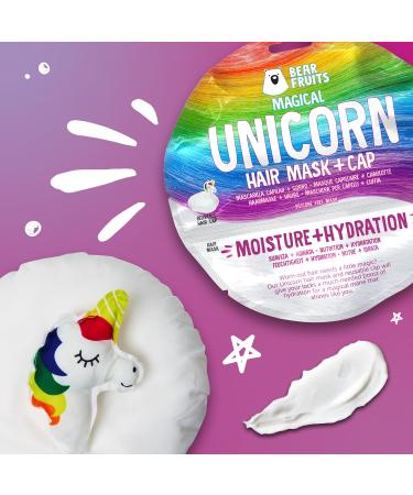 Bear Fruits Magic Moisturising Hair Mask & Unicorn Cap - 20 ml Pack | Shop Internationally - Buy Online on GoSupps.com