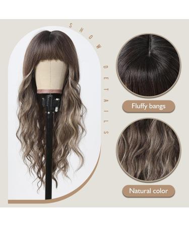 Testar 26-Inch Long Brown Curly Wig for Women - Natural Heat-Resistant Fiber Perfect for Daily Wear & Parties - Stylish Brown Blonde Wig with Ponytail - Buy Online on GoSupps.com