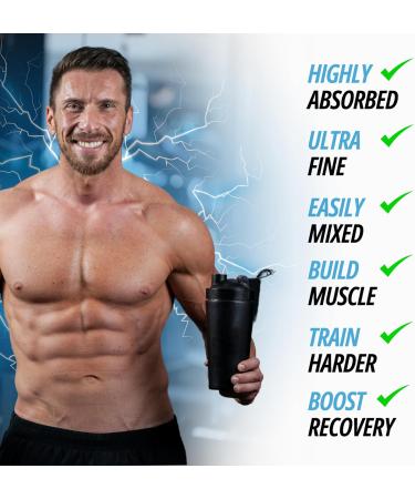 Creatine Monohydrate Powder - 300g (60 x 5g Servings) | 200 Mesh Fine Grade Powder Pure & Mixes Easily | Includes Scoop | Unflavoured | Made in The UK by CLN Labs - Buy Online on GoSupps.com