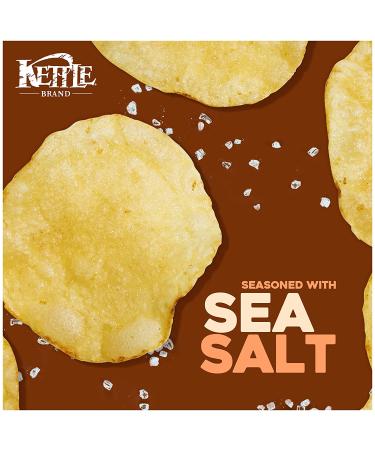 Kettle Brand Sea Salt Potato Chips - Gluten-Free & Non-GMO - 7.5 oz Bag - Buy Online on GoSupps.com