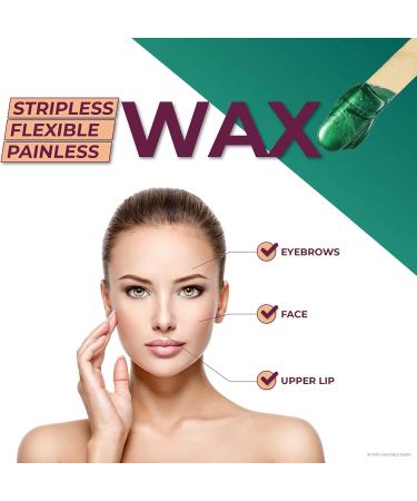 Emerald Green Bella Donna Wax Pearls 1000g for Stripless Hair Removal - Flexible & Creamy Formula - 1kg Pack of 1 - Buy Online on GoSupps.com
