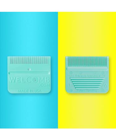 WelComb Lice and Nit Removal Comb Set - Natural Treatment for Kids and Adults - Pack of 2 - Buy Online on GoSupps.com