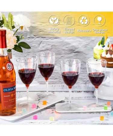 Potchen 32-Piece Clear Plastic Champagne Flutes - Disposable & Hard Plastic Wine Glasses for Wedding, Toasting & Daily Use - 8 oz - Buy Online on GoSupps.com