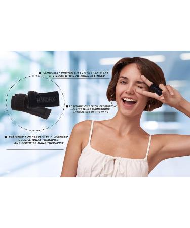 Handfix Trigger Finger Splint - Adjustable Brace for Tendonitis, Stiffness, Pain Relief - Left/Right Hand - One Size Fits Most - Buy Online on GoSupps.com