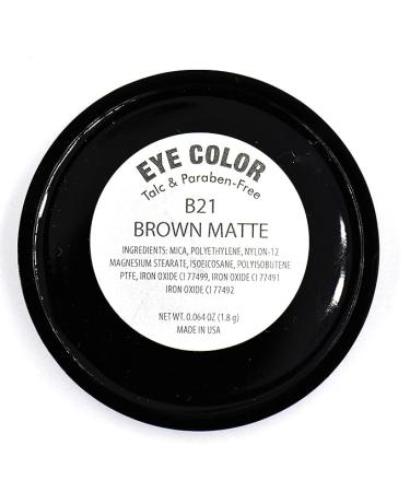 Chocolate Brown Chestnut Cocoa Matte Opaque Pressed Powder Single Vegan Eyeshadow Talc Paraben & Cruelty Free - Buy Online on GoSupps.com