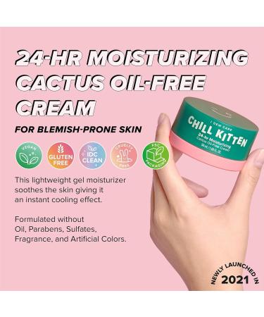 I DEW CARE Bright Side Up Brightening & Hydrating Vitamin C Serum with Niacinamide + I Dew Care Moisturizer Face Cream - Chill Kitten 1.69 Fl Oz Bundle - Buy Online on GoSupps.com