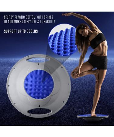 Yes4All Cobalt Blue Plastic Wobble Balance Board - Round Balance Trainer for Core Training - Home Gym Workout Essential - Buy Online on GoSupps.com