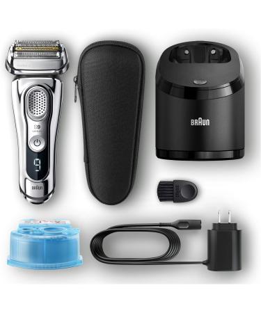 Braun Series 9 9376Cc Latest Generation Electric Shaver Rechargeable & Cordless Electric Razor for Men - Clean&Charge Station Fabric Travel Case 1 Count - Buy Online on GoSupps.com