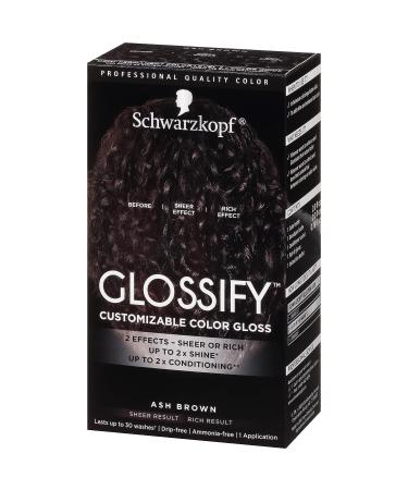 Schwarzkopf Glossify Customizable Color Gloss - Ash Brown Cool Brown 4.76 Fl Oz - Buy Online on GoSupps.com
