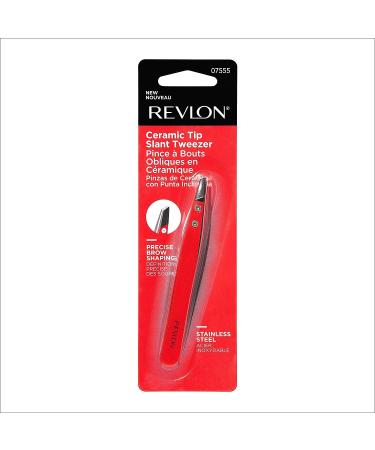 REVLON Ceramic Tip Slant Tweezer - Precision Tweezing Tool for Perfectly Defined Brows - Buy Online on GoSupps.com