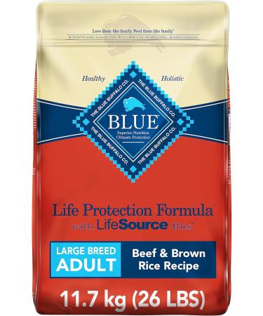 Blue Buffalo Life Protection Formula Large Breed Dog Food - Natural Dry Dog Food for Adult Dogs & Life Protection Formula Senior Dog Food - Natural Dry Dog Food for Senior Dogs - Chicke Beef + Dog Food Small Bag - Buy Online on GoSupps.com