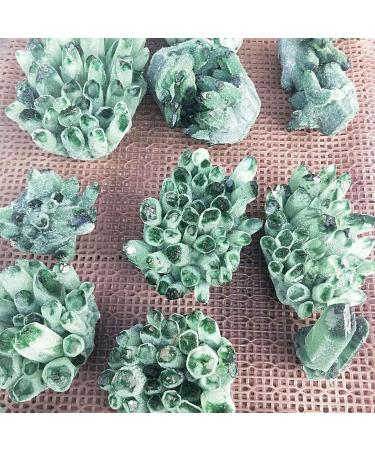 Natural Green Phantom Crystal Ghost Quartz Crystal Cluster Specimen for Home Decoration 2.2lbs Crystal Cluster - Buy Online on GoSupps.com