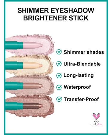 Jutqut Glitter Eyeshadow Stick 2PCS Set Pink Beige Eyeliner Pencil Shimmer Waterproof Long Lasting Eye Shadow Cream Highlighter Korean Makeup Crayon Highly Pigmented Eyeshadow Pencil For Women #01+#02 - Buy Online on GoSupps.com