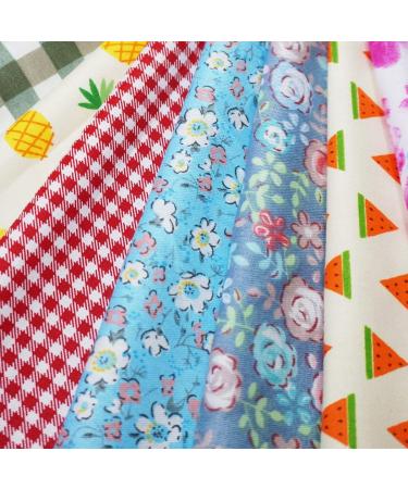 Misscrafts Quilting Fabric Bundle - 50pcs 20x20cm Cotton Squares for DIY Sewing and Scrapbooking - Buy Online on GoSupps.com
