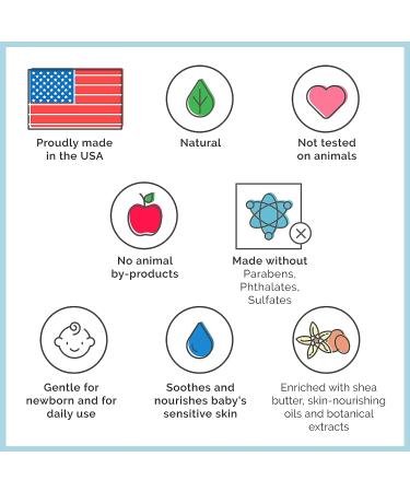 Organic Vanilla Shea Baby Shampoo & Wash - Gentle 2-in-1 Soap for Sensitive Skin | My Little North Star - Buy Online on GoSupps.com