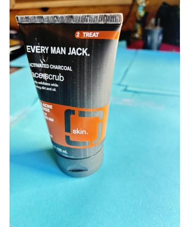 Every Man Jack Activated Charcoal Facial Scrub - Exfoliating Cleanser for Men | International Shipping Available - Buy Online on GoSupps.com