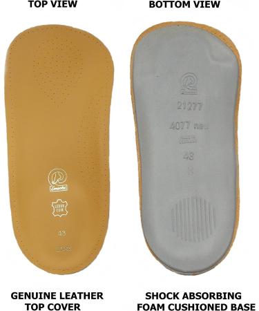 Cushioned Dress Sport Orthotic Arch Support Insoles - Euro 40 (Women's 8.5-9 / Men's 6.5-7) - Buy Online on GoSupps.com
