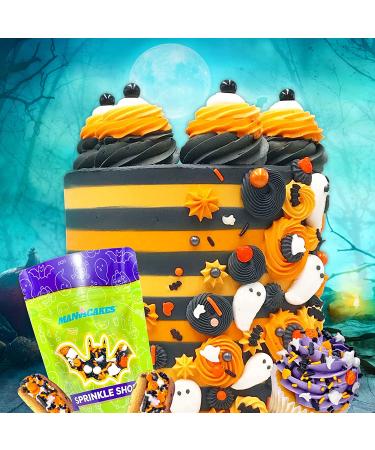 Manvscakes Assorted Halloween & Fall Sprinkles - 3.6 oz for Cake Decorating, Cookies, Ice Cream, Fondant Cake, Caramel Apples, Cupcakes & Desserts - Buy Online on GoSupps.com
