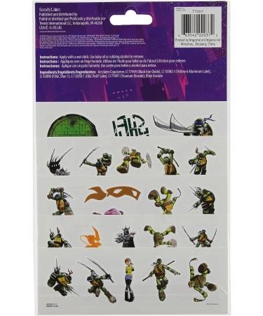 Nickelodeon Teenage Mutant Ninja Turtles 75 Tattoos - Officially Licensed TMNT Body Art - Buy Online on GoSupps.com