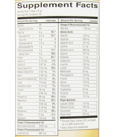 Barlean's Organic Forti-Flax Ground Flaxseed - Omega-3s, Lignans, Fibers - 16 oz | Vegan, Non-GMO, Gluten-Free - Buy Online on GoSupps.com