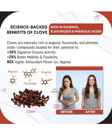 Cloves with Ginger, Cinnamon, Turmeric & Black Pepper Supports Digestive Health & Respiratory Wellness -150 Capsules 150 count (pack of 1)_ - Buy Online on GoSupps.com