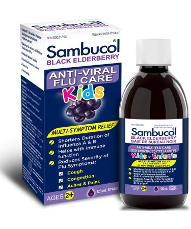 Sambucol Black Elderberry for Kids 120 Milliliter & Black Elderberry Cold & Flu Kids | Relieves Cold & Flu Symptoms | Immune Support & Antioxidant | Gluten Free | 24 Chewable Tablets blue SUPPLEMENT + MEDICATION - Buy Online on GoSupps.com