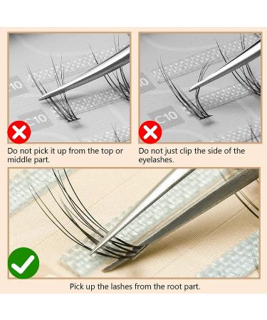 Simer 4 Types Individual Lashes - 220 Clusters, Natural Look Eyelash Extension Kit with Fishtail Lash & False Bottom Lashes - 6-11mm, Makeup DIY - Buy Online on GoSupps.com