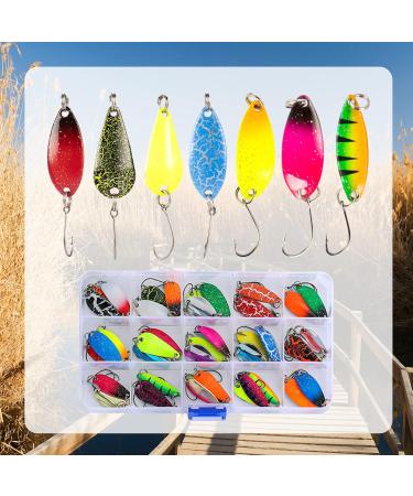 43-Piece Trout Spoon Fishing Set | Bait Spinner & Colorful Indicator | International Shipping Available - Buy Online on GoSupps.com