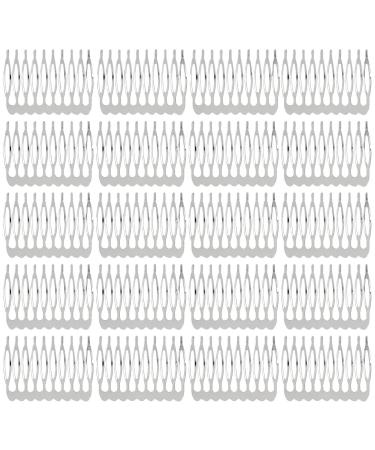 JYTDBCS 25 Pieces Wedding Hair Comb Accessories Metal Comb with 10 Teeth to Hold Hair in Place Suitable for Updo or DIY hair combs slides for women