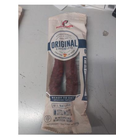 Palacios Chorizos Imported from Spain. Packof 4 chorizos. Total weight 31.75 ounces
