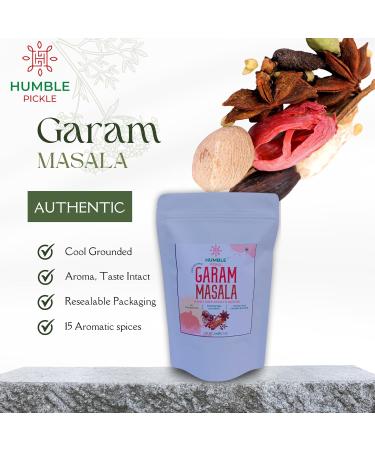 Humble Pickle's Royal Garam Masala Spice Blend for Authentic Indian Cuisine Handcrafted with Slow Roasted Spices Resealable Pack of 200 Gm - Buy Online on GoSupps.com
