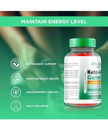 (2 Pack) Bioketix Keto ACV Gummies Official Bio Ketix Gummies All Natural Apple Cider Vinegar 1000 MG Premium Weight Loss Support Formula ACV Keto Gummy Keto+ACV Gomitas Reviews (120 Gummies) - Buy Online on GoSupps.com