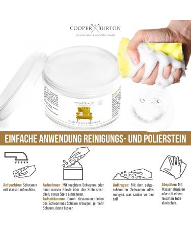 Cooper & Burton Sofa & Carpet Cleaner Concentrate 500g - Sustainable Upholstery & Stain Remover for Car Seats & Couches - Buy Online on GoSupps.com