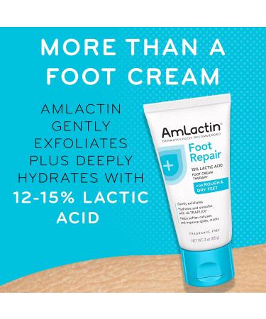 AmLactin Foot Cream Therapy 3 oz - Pack of 2 | Moisturizing Treatment - Buy Online on GoSupps.com