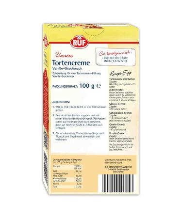 Call Cake Cream - Gluten-Free Vanilla Flavor for Cakes & Cupcakes | Airy Loose Cream 100g - Buy Online on GoSupps.com