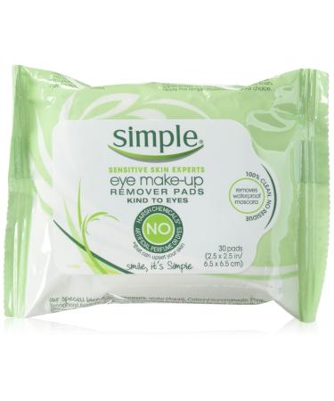 Simple Skincare Eye Make-Up Remover Pads 30 Pads