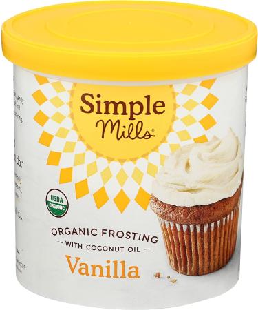 Simple Mills Organic Frosting  Vanilla - Gluten Free  Vegan  Made with Organic Coconut Oil  10 Ounce (Pack of 1) Vanilla 10 Ounce (Pack of 1) - Buy Online on GoSupps.com
