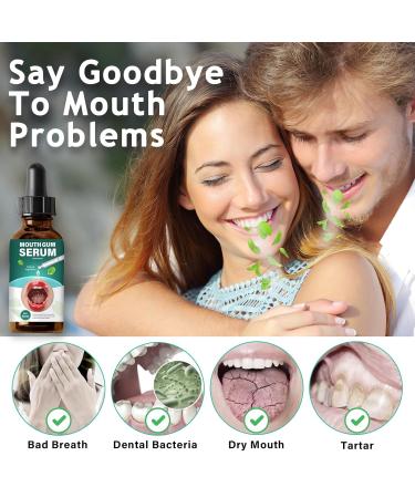 Gum Restore Drops Gum Repair for Receding Gums & Stain Removal Bad Breath Treatment for Adults(Dark Green) - Buy Online on GoSupps.com