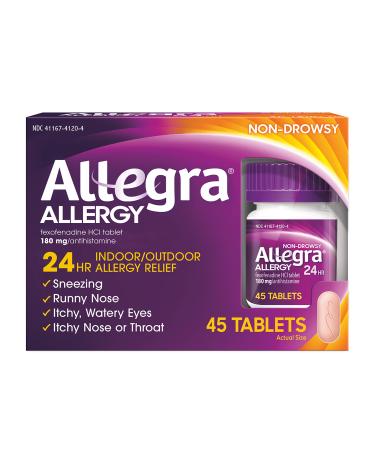 Allegra Allergy 24 Hour Tablets - 180 mg - 45 Tablets