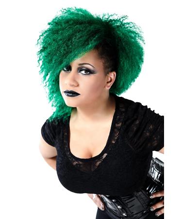 MANIC PANIC Green Envy Hair Dye - Vibrant Emerald Green - Vegan & Ammonia Free (4oz) - Buy Online on GoSupps.com